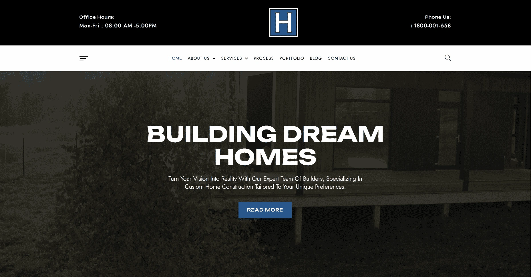 Hoffman Custom Construction website